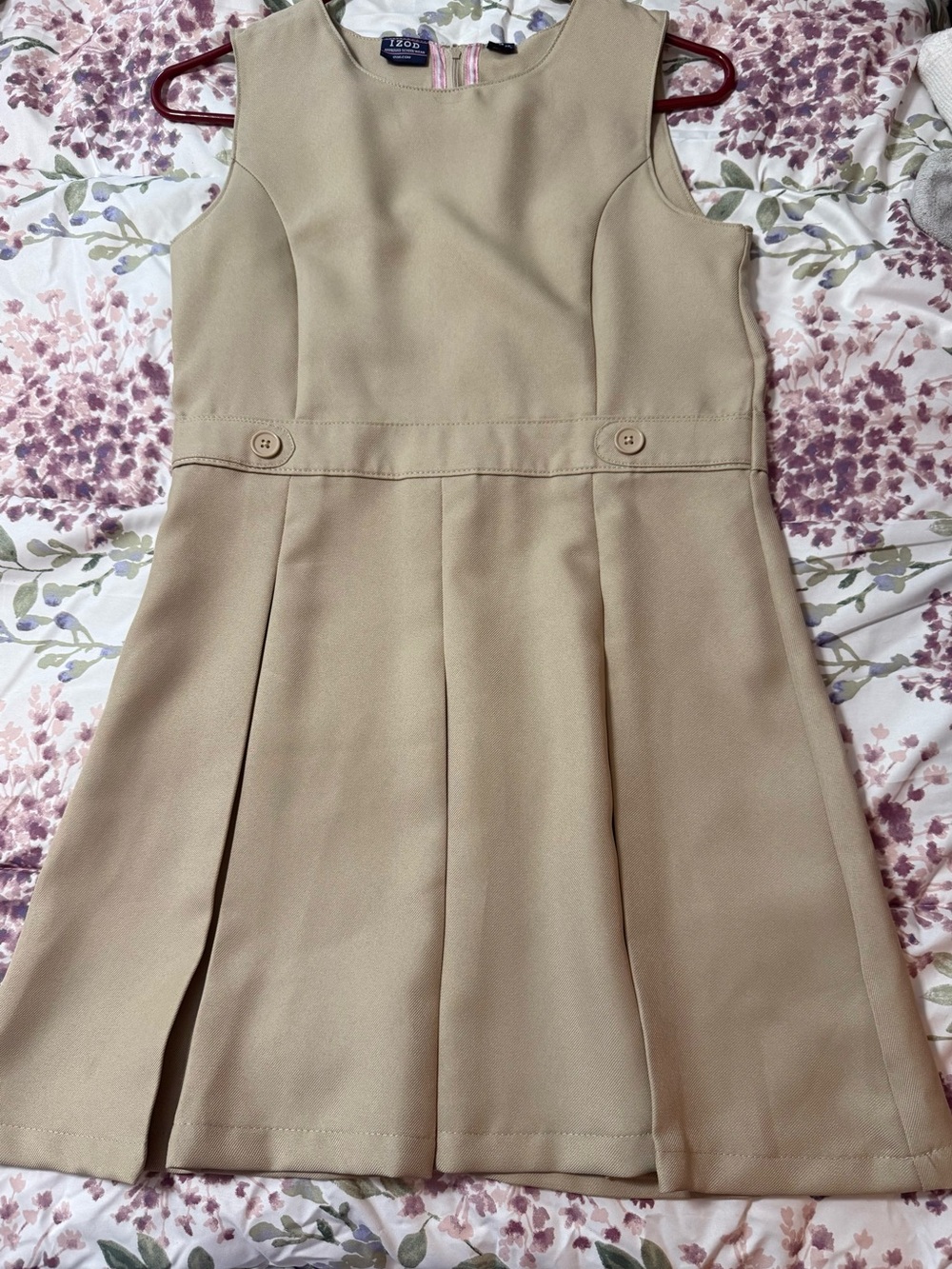 Izod Tan Approved School Uniform Jumper Dress NWOT Girls Size 14
